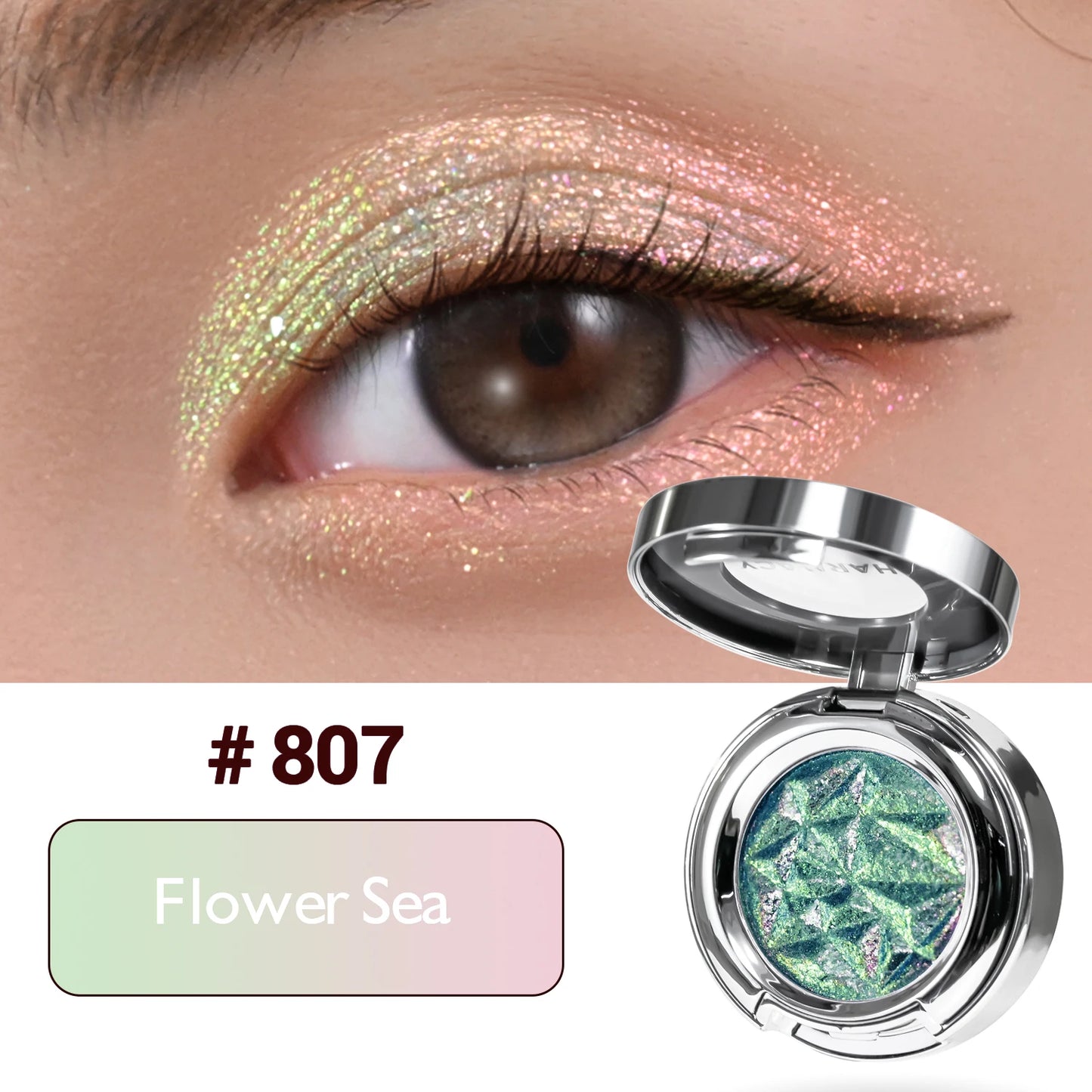 CHARMACY Multichrome Eyeshadow Palette High Pigment Waterproof Long Lasting Eye Shadow Makeup for Women