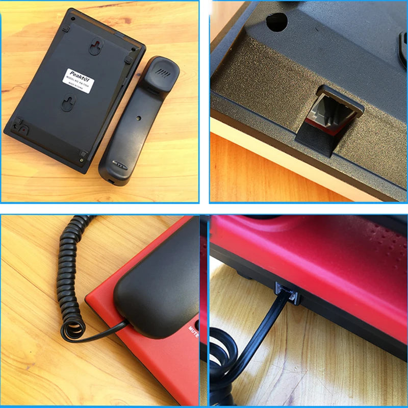 Corded Phone Landline Telephone with Mute, Pause, Hold, Redial, Desktop Phone Landline Радиотелефон for Home, Hotel, Office