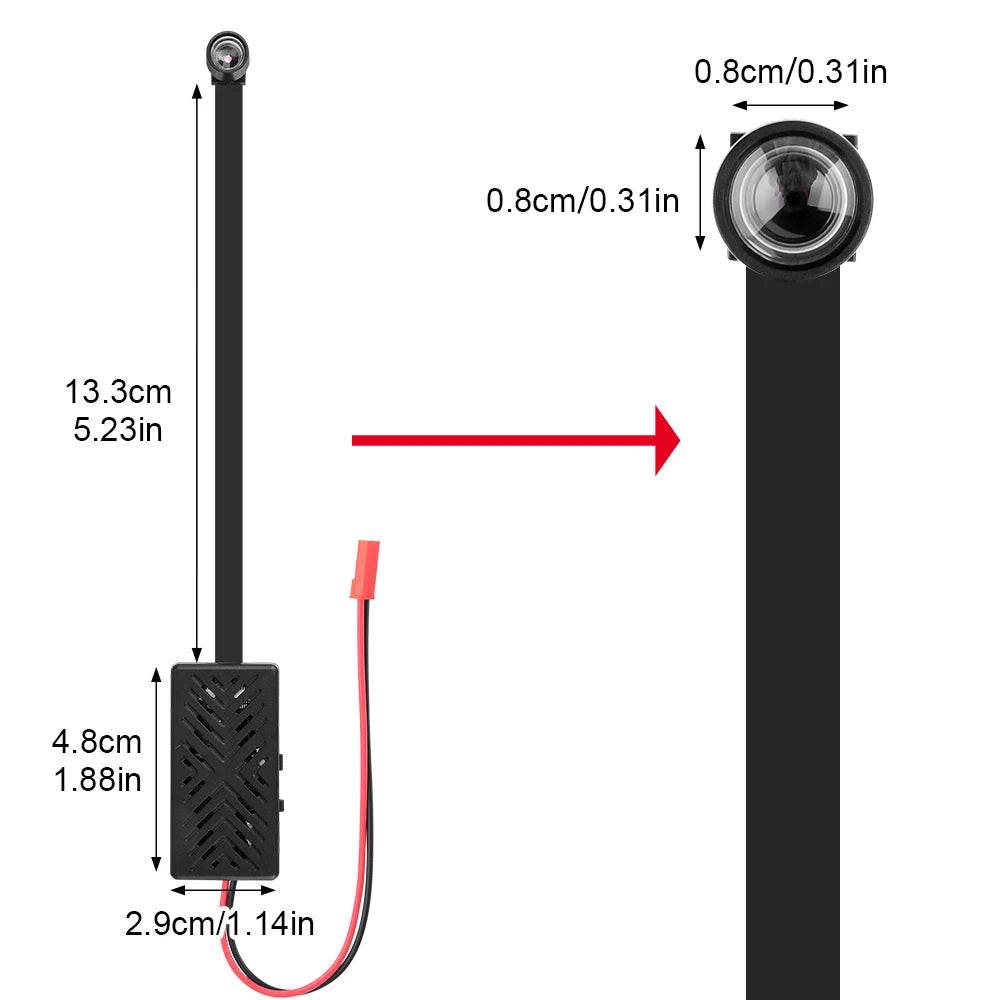 128GB WiFi Mini Camera 1080P Diy Module Nanny Video Recorder Home Security Camera Micro Camcorde Suitable for Home/Office Use