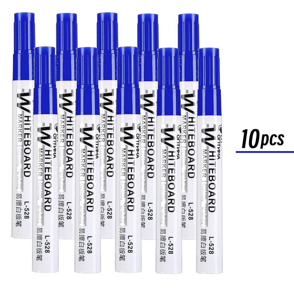 1/20pcs Erasable Whiteboard Marker Pen Blackboard Marker Teaching Chalk for Glass Ceramics Office School Art Marker Stationery