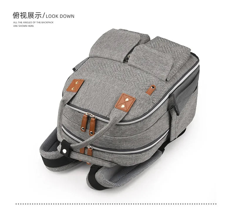 Diaper Bag Backpack for Stroller Waterproof Mummy Large Capacity Outdoor Travel Nappy Maternity Bag with Portable Changing Pad