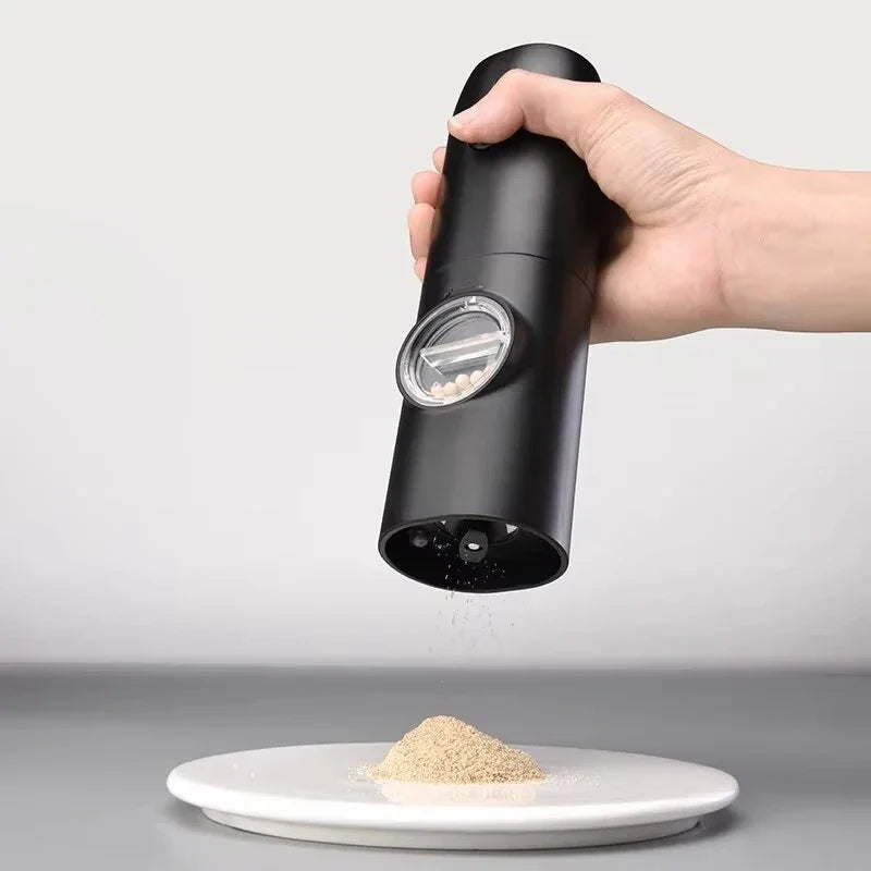 Electric Automatic Salt and Pepper Grinder Set with Led Light Grinder Set Spice Mill Adjustable Spices Grinder Kitchen Tools