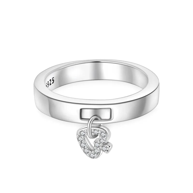 925 Silver Romantic Princess Pink Bow Rings For Women Fashion Star Moon Devil's Eye Ring Valentine's Day Wedding Jewelry Gifts