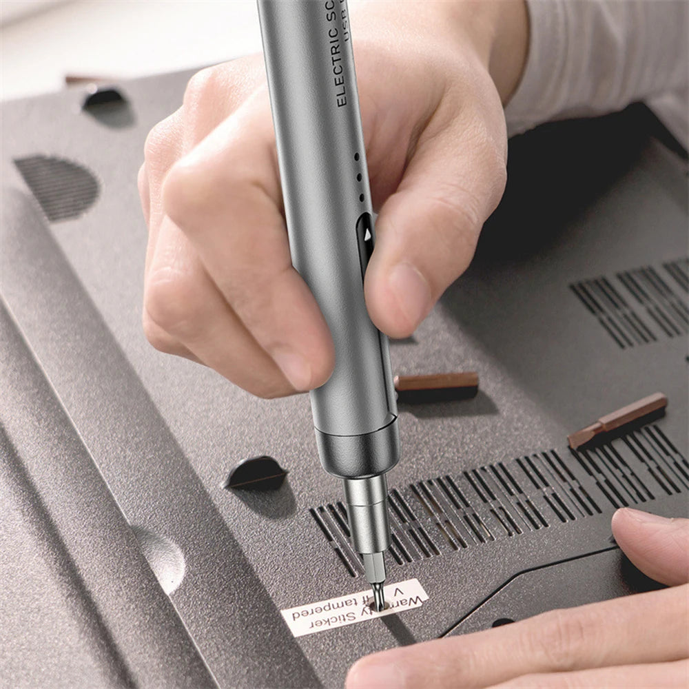 USB Electric Screwdriver Set High Torque Screwdriver Power Tool Mini Drill Bits Precision Screwdriver Head Kit Home Repair Tools