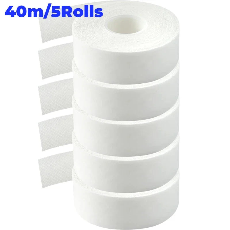 8/80M Hat Shirt Collar Anti-dirty Grime Protector Fixing Sticker Self-adhesive Disposable Tape Rolled Sweat-absorbent Tape