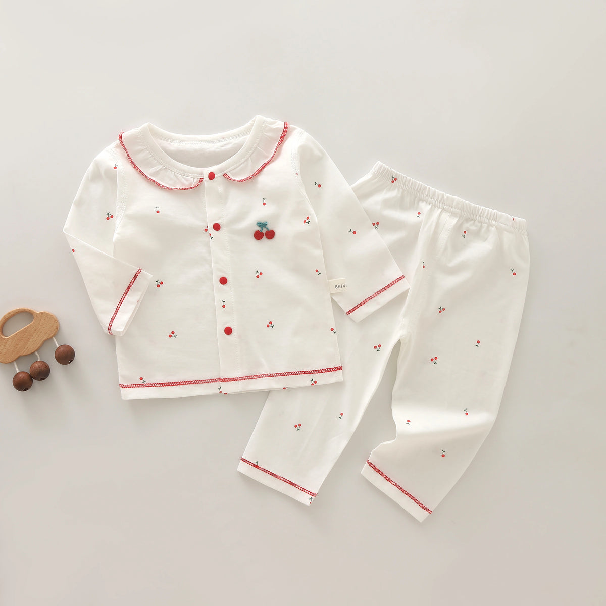 Baby Summer Clothes, Two-Piece Set for Girls, Air-Conditioned Clothing, Class a Pure Cotton Pajamas, Newborn Underwear Set, Thin Style