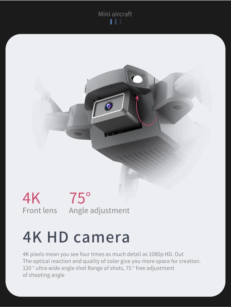 Mini Drone for Kids with 4k HDCamera  FPV Remote Control Toys Gifts for Boys Girls with Altitude Hold Headless Mode RC Dron