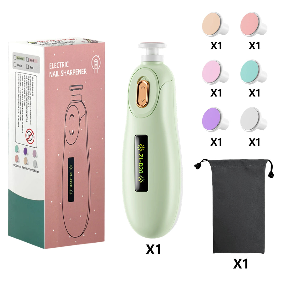Baby Electric Nail Trimmer Kid Nail Polisher Tool Baby Care Multifunctional Fingernail Cutter Trimmer Infant