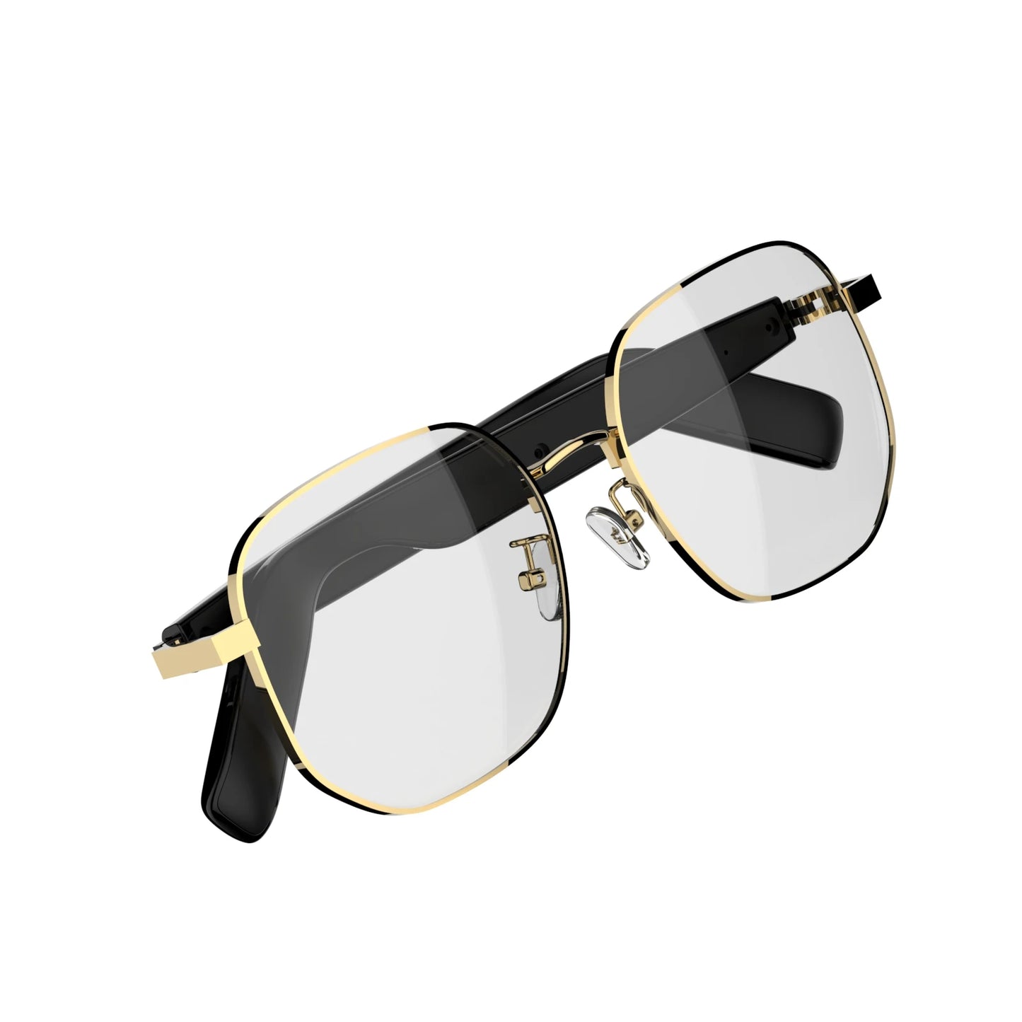 SG-16Pro New Trendy Smart Glasses Anti Blue Light Gold frame Sunglasses Music Stereo For Jogging Workouts SG16 PRO