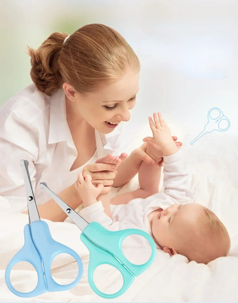 Convenient Newborn Baby Nail Clipper Safety Long Scissors Trimmer Manicure Cutter Special Scissor Babies Care Tools Accessories