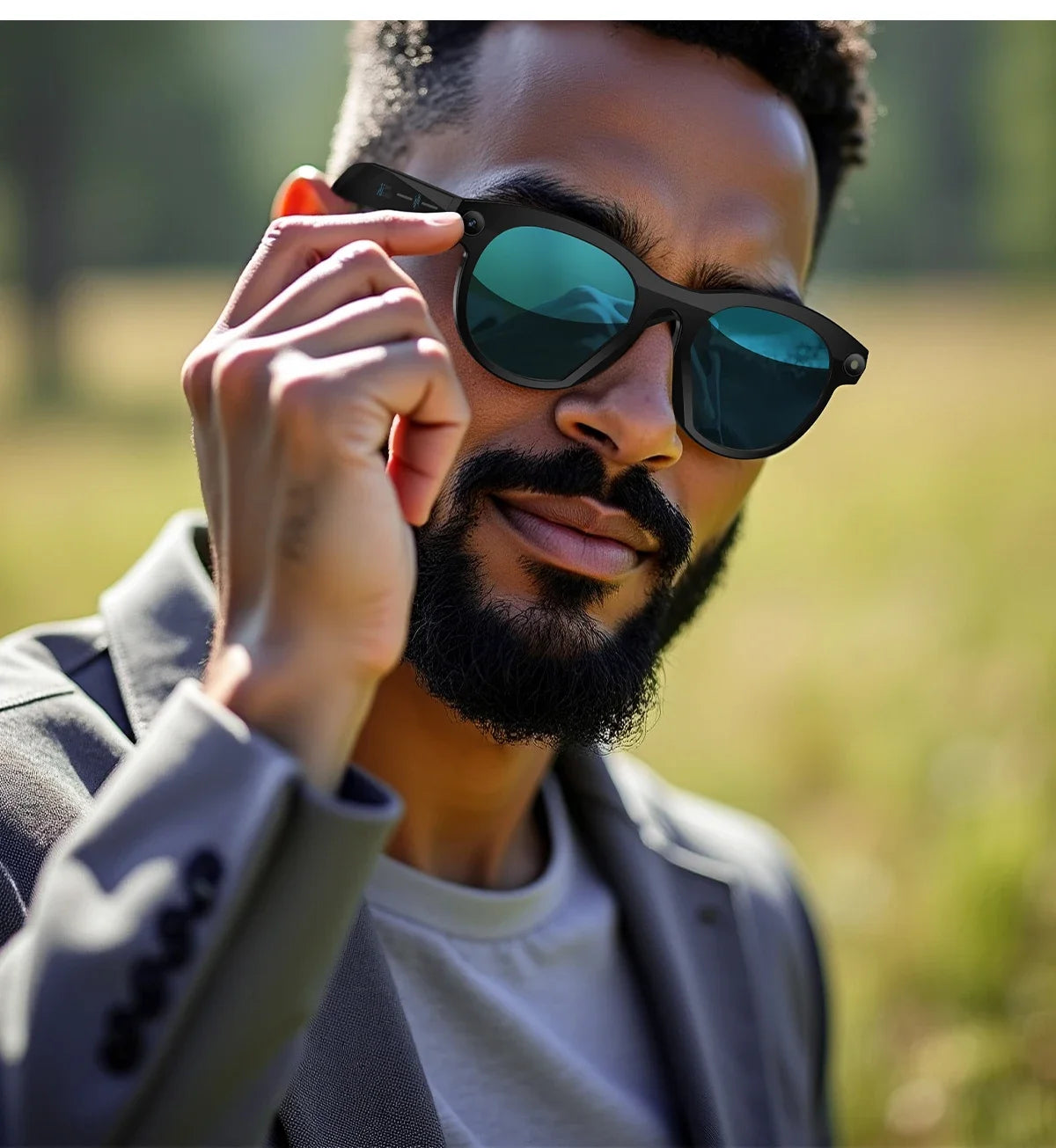 2025 200W HD Smart Glasses With AI Camera For Voice Calls And Translation High-definition Photography Video Recording Sunglasses