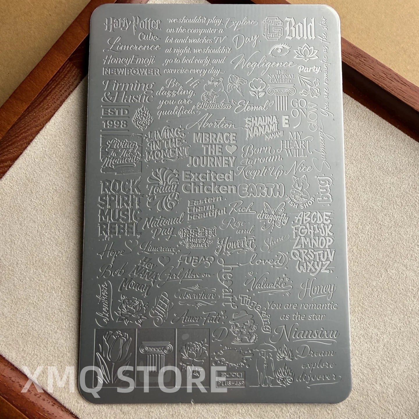 XMQ NAIL ART STAMPING PLATES LINES TEMPLATES LETTERS IMAGEPLATES