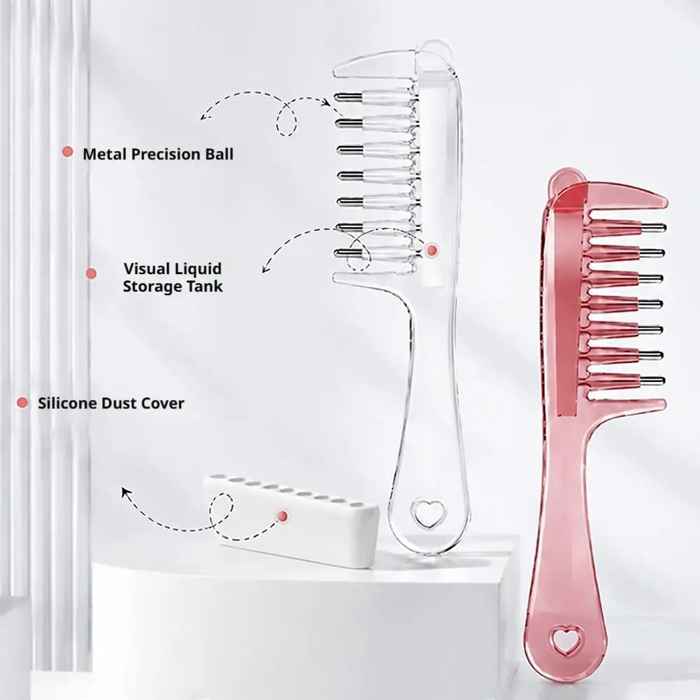 Scalp Liquid Guide Comb Anti-Frizz Scalp Nourish Hair Firming Applicator Mini Portable Applicator Hair Care Anti-Static Comb