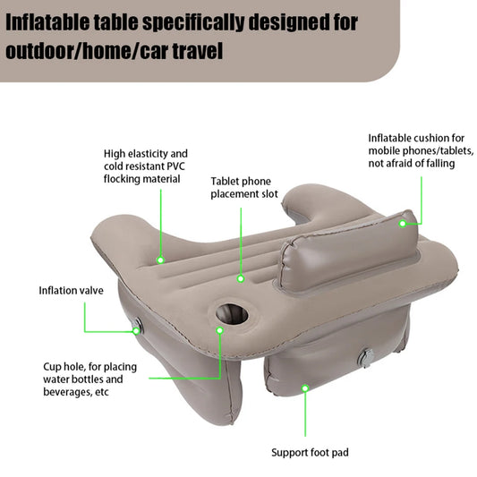 Portable computer desk, reading desk, leisure and entertainment desk, inflatable computer desk, home office desk