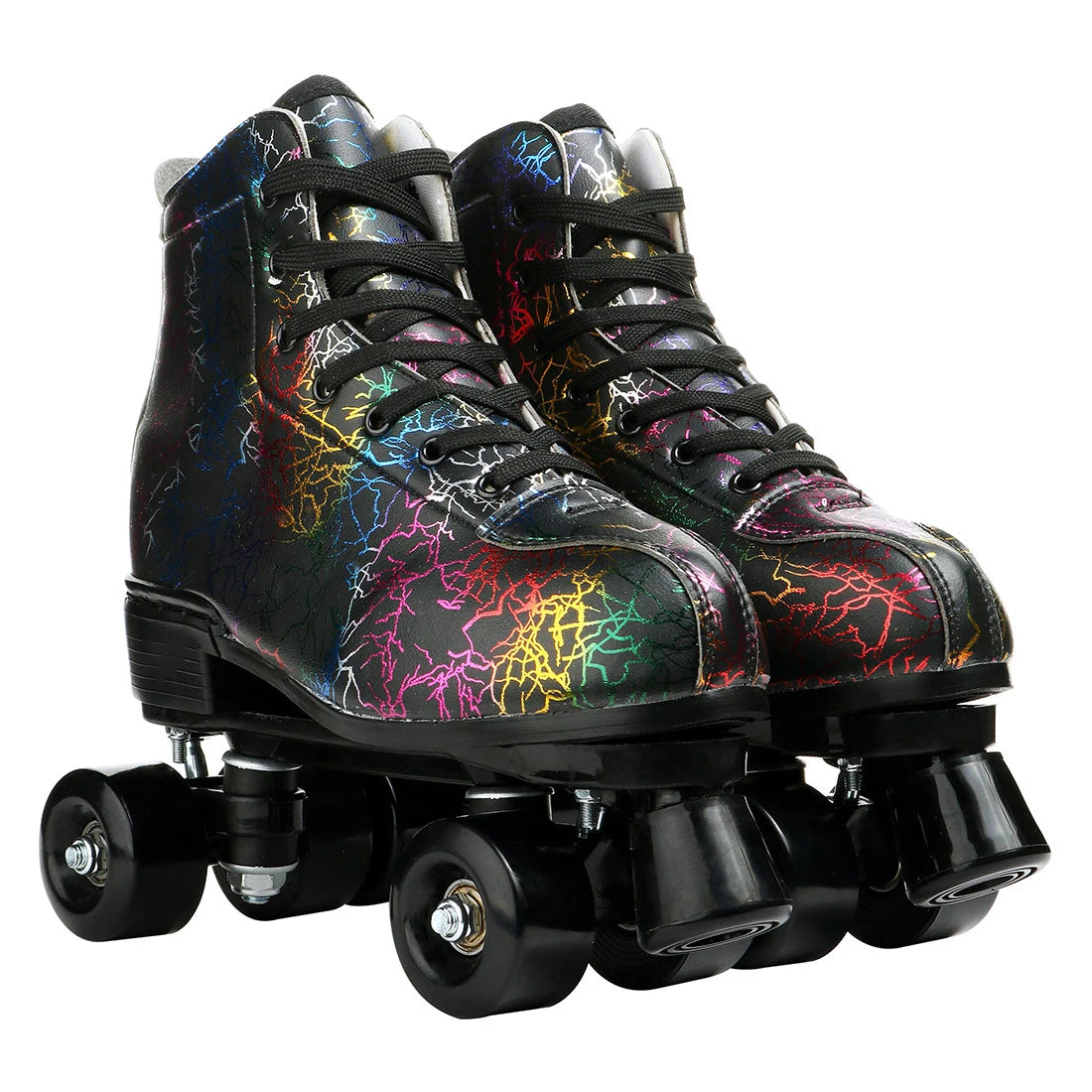 Flashing Quad Roller Skates Adult Flashing 4 Wheels Skates For Women Men Outdoor Sports Ice Skating Rink Quad Sneakers