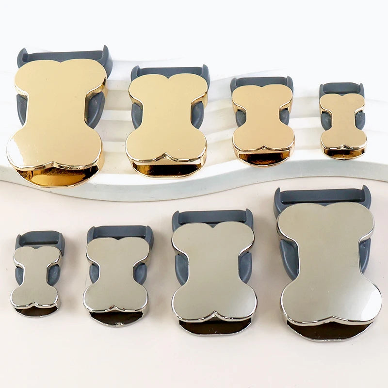 5/10Pcs 10-25mm Quick Side Release Buckle Metal Bag Belt Buckles Bone Shape Dog Collar Backpack Luggage DIY Garment Accessories