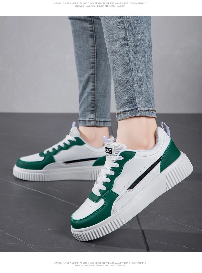Fashion Women Casual Shoes Breathable Walking Flat Shoes Sneakers White Female Footwear Sports Running Outdoor Walking For Men