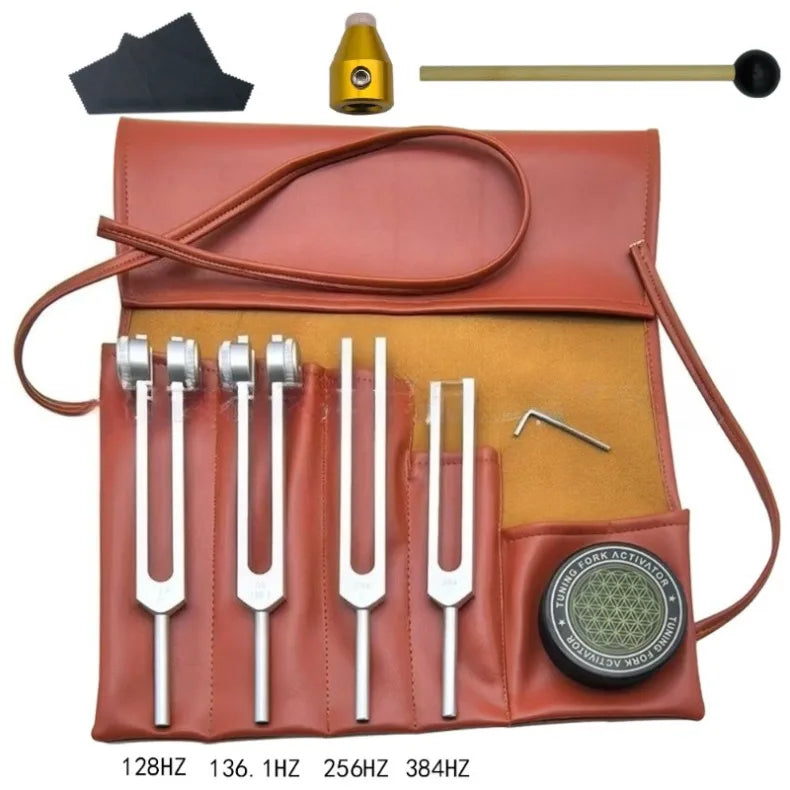 Diapason Tuning Fork Full Set Healing Chakras Tuning Forks Meditation Aluminum Alloy Forks Sound Therapy Percussion Instruments