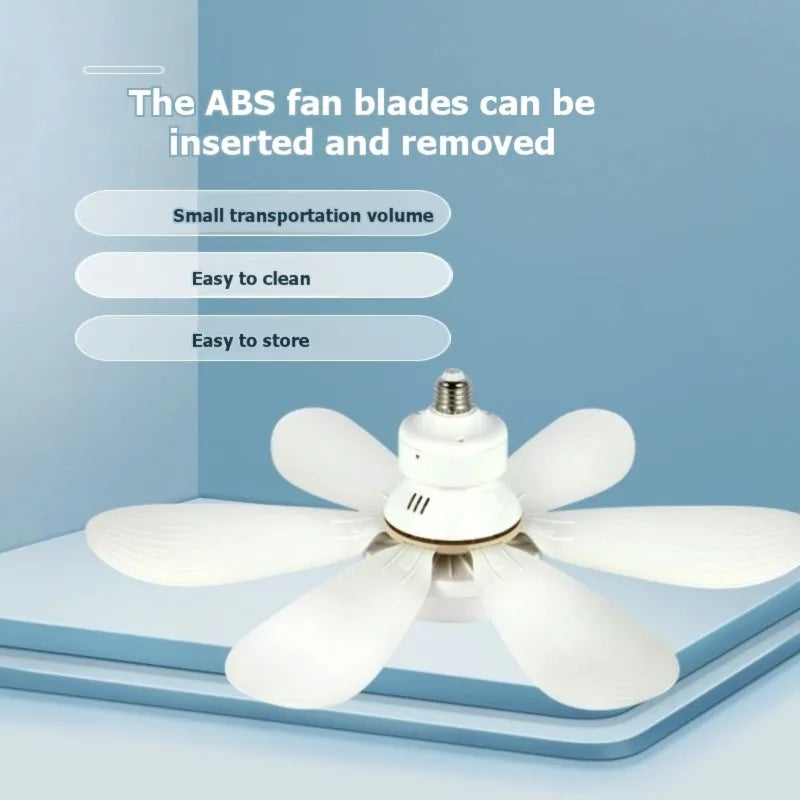 B59B-E27 Base 30W Ceiling Fan With Remote Control LED Light, Intelligent Silent Design For Bedroom And Living Room