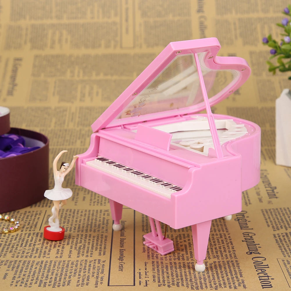 Dancing Ballerina Elegant Music Box Romantic Classic Piano Musical Box Exquisite Creative Eco-friendly for Birthday Wedding Gift