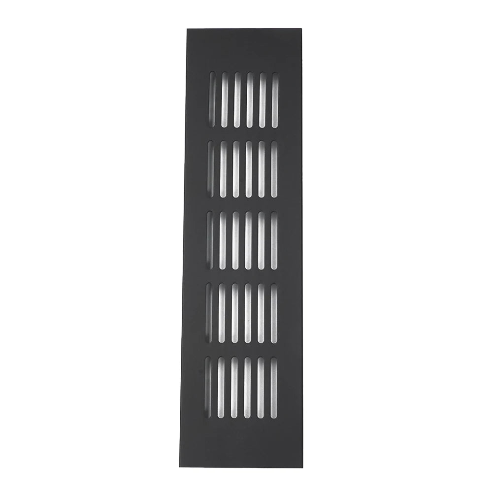 60mm Aluminium Rectangular Cabinet Wardrobe Air Vent Grille Ventilation Cover