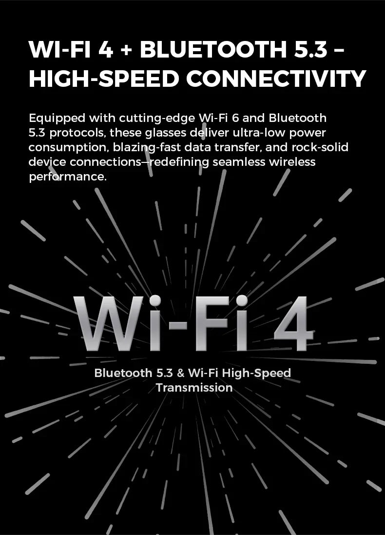 AI Smart Glasses Built-in HD Camera Glasses Bluetooth Wireless Audio Intelligent Glasses Anti-glare Anti-blue connected glasses