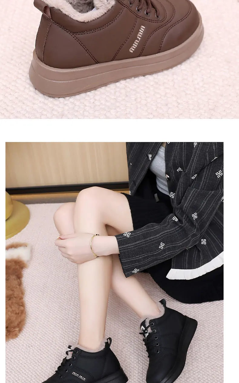 Women's 2025 Winter New Versatile Cotton Shoes Fashion Warm Thick Bottom Skid-resistant Durable Free Shipping Women's Shoes