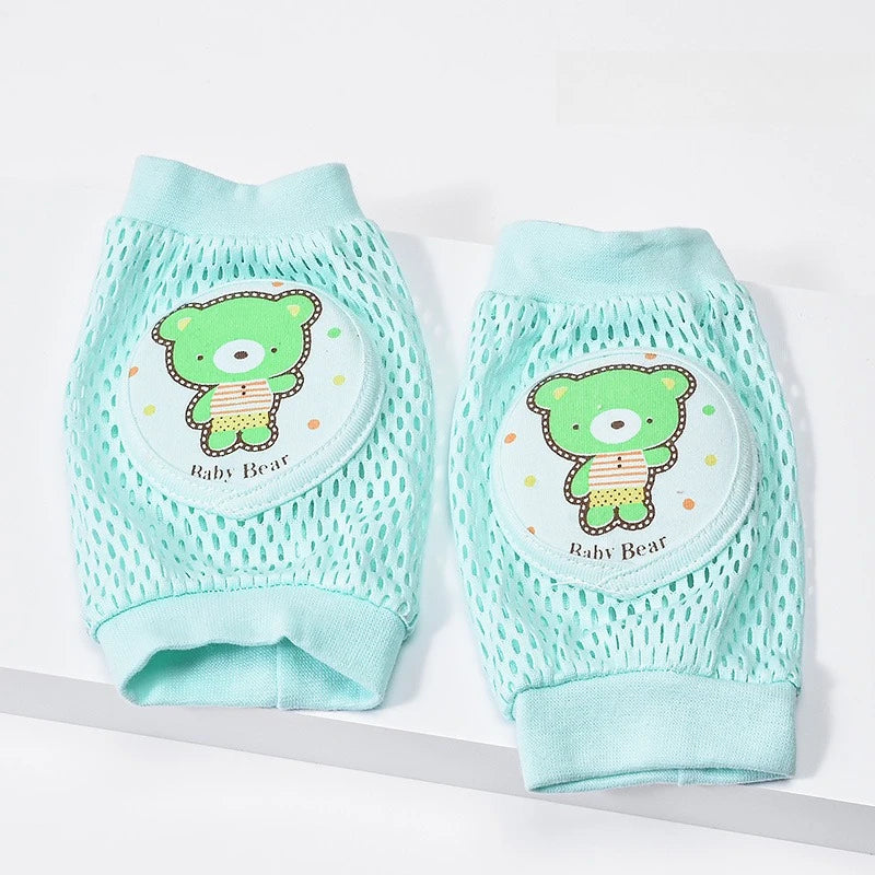 Baby Knee Pads 1 Pair - Thin Summer Crawling Protection, Anti-Fall Learning to Walk Gear for Infants & Toddlers