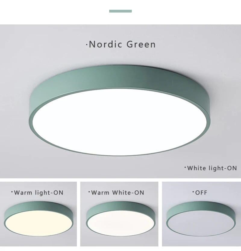 Macaron LED Nordic ceiling light creative modern minimalism living room bedroom study dining room corridor balcony lighting