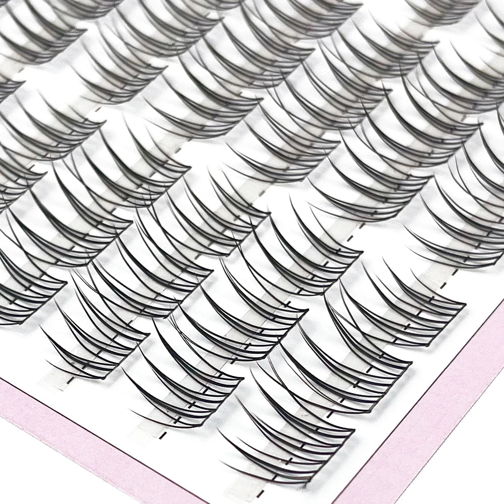 90 Bundles Mink Individual Cluster Lashes 3D Natural Russian Manga Eyelash Extensions DIY Makeup Tool for Women