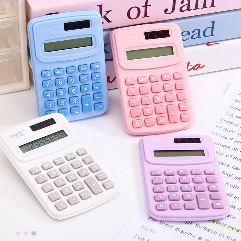 Cartoon Mini Calculator, High Appearance Level Fresh Cute and Fashionable Portable Calculator on The Palm