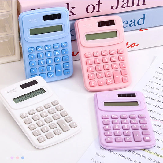 Cartoon Mini Calculator, High Appearance Level Fresh Cute and Fashionable Portable Calculator on The Palm