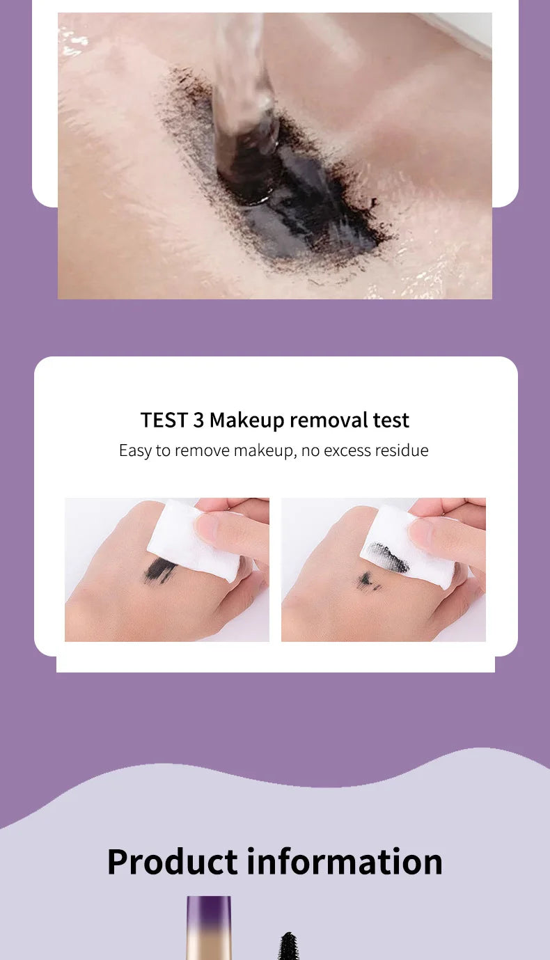 Eyelashes Lengthening Mascara Waterproof Long Lasting Silky Lash Black Eyelashes Extension Make Up Beauty Eye Korean Cosmetic