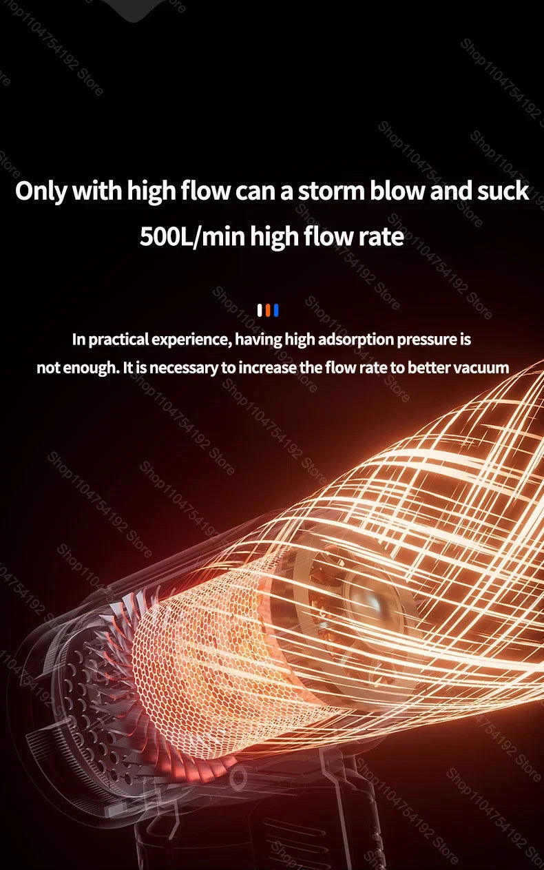 Turbo Jet Blower Powerful Air Blower Brushless Motor Turbo Fan Wind Speed Portable Dust Blower Electric Dryer Car Vacuum Cleaner