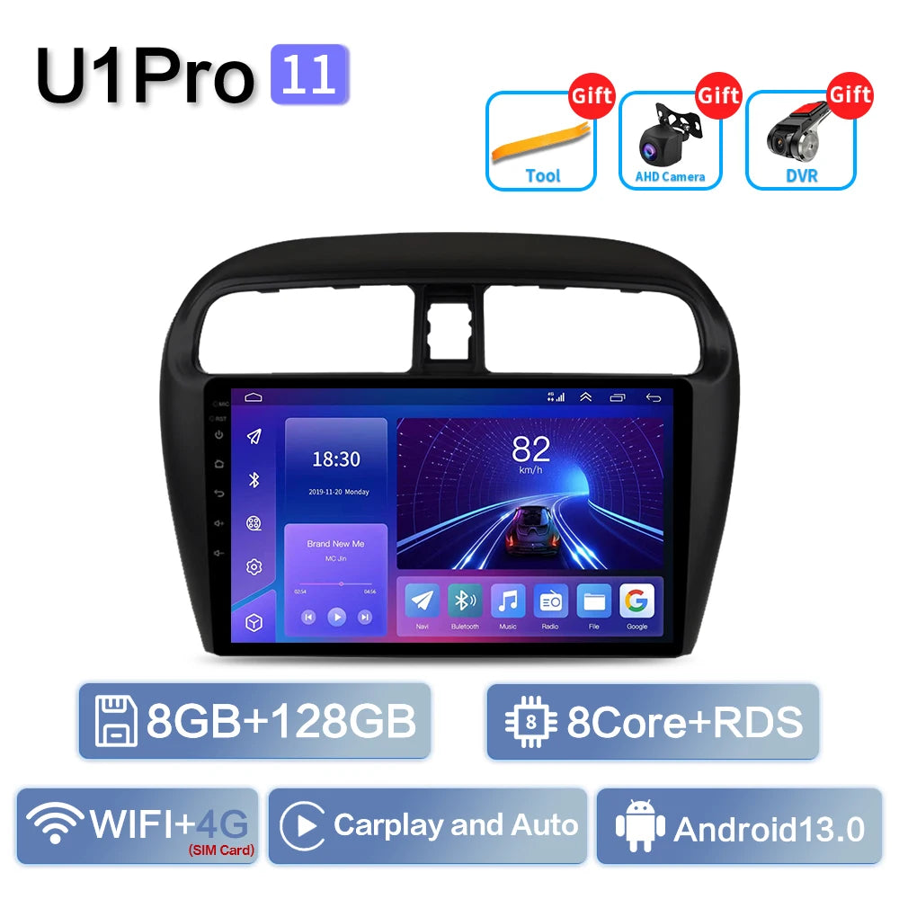 Car Radio Multimidia For MITSUBISHI Mirage Spacestar Attrage 2012-2018 GPS Navigation Carplay 2din