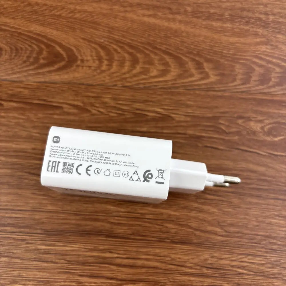 Xiaomi 100W HyperCharge Combo Type-A Power Adapter 1M 6A Turbo Fast Charging Cable for MI 17 15 Ultra 14 13 Redmi K90 80 Pro Max