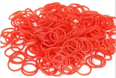 100Pcs Mini Rubber Bands Office Rubber Ring 16x1.4mm Soft Elastic Bands Stationery Holder Band Loop Home School Office Supplies