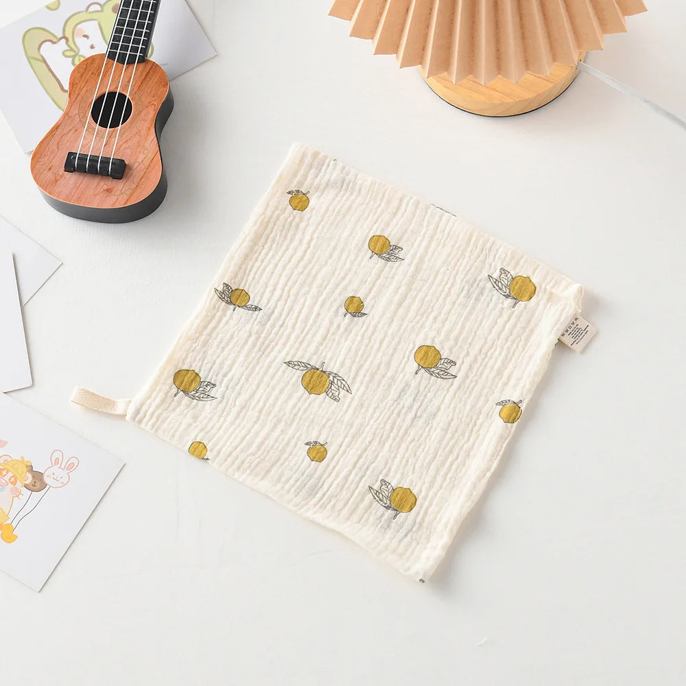 New Baby Cotton Square Towels Infant Wash Hand Face Wipes Washcloth Facecloth Handkerchief Muslin Cloth Feeding Bib Baby Items
