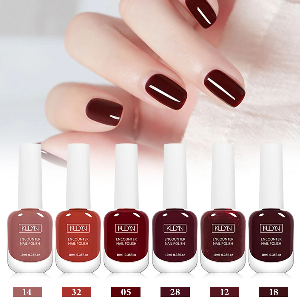 6Pcs/Set 10ml Nude Pink Nail Polish Water-Based Nail Polish Odorless Fast-Drying,No Need To Bake, Suitable For All Seasons Salon