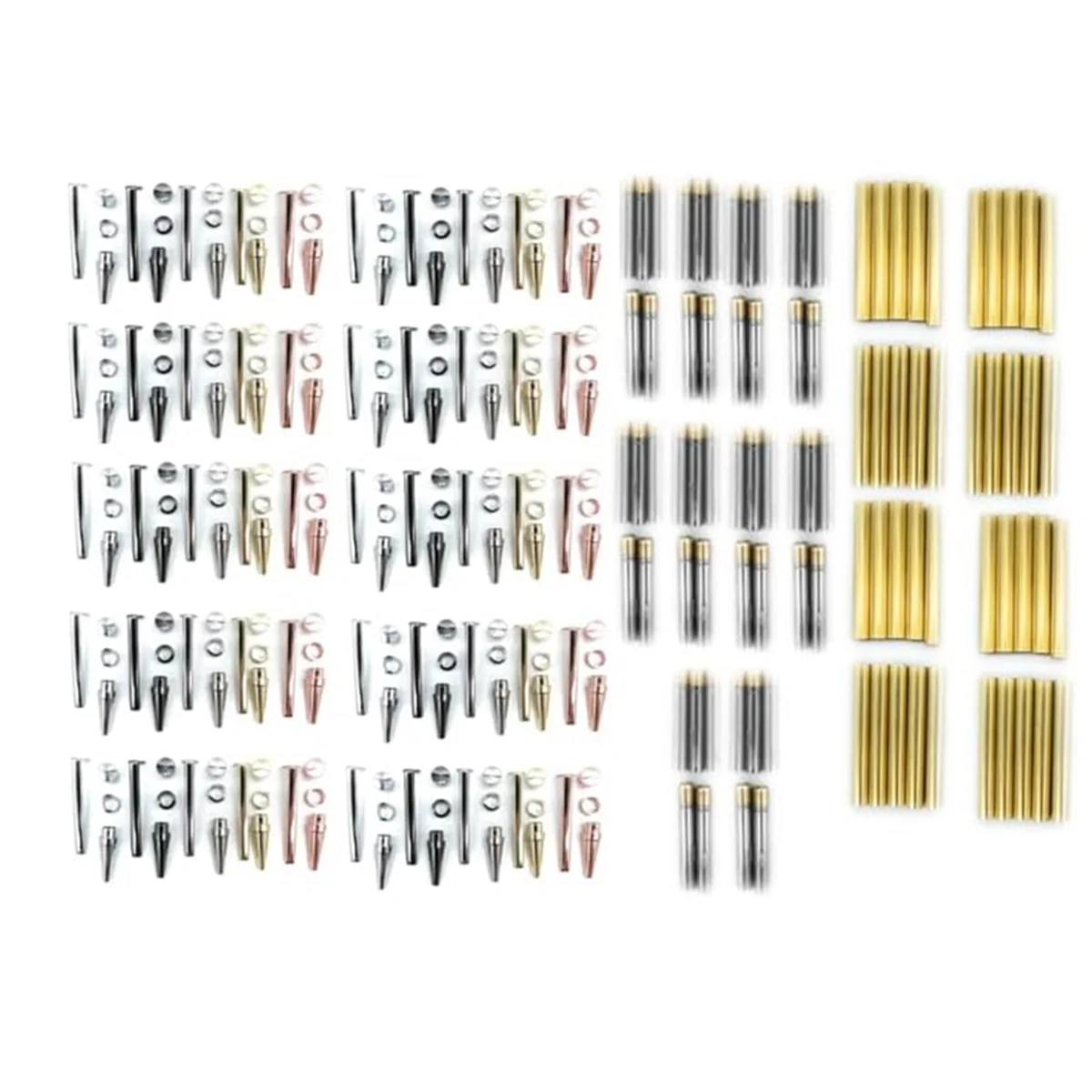 TFBC WoodenTwist Pen Set 50 Pcs, Various Finishes 7mm Twist Pen Set