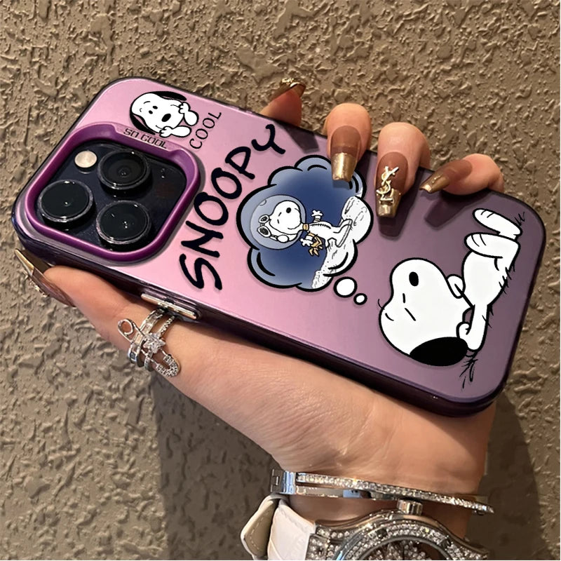 Anime Funny Dog Cool S-Snoopy Hard Phone Case for Xiaomi Redmi Note 15 14 13 12 10 9 Pro Plus 4G 5G 12S 11S 10S  9S Matte Cover