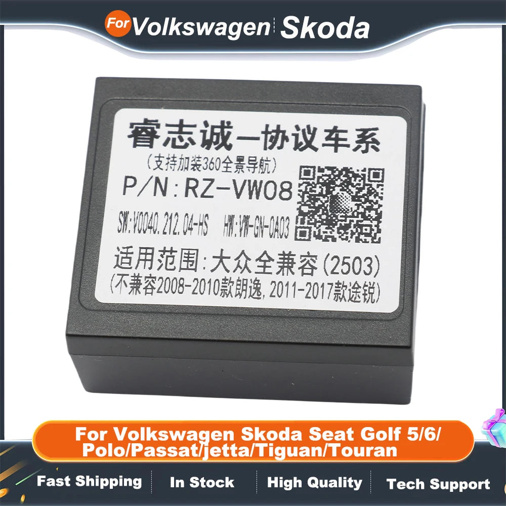 Raise VW-RZ-08 VW-RZ-58 Canbus Box For Android Volkswagen Skoda Seat Golf 5/6/Polo/Passat/jetta/Tiguan/Touran DVD Car Player
