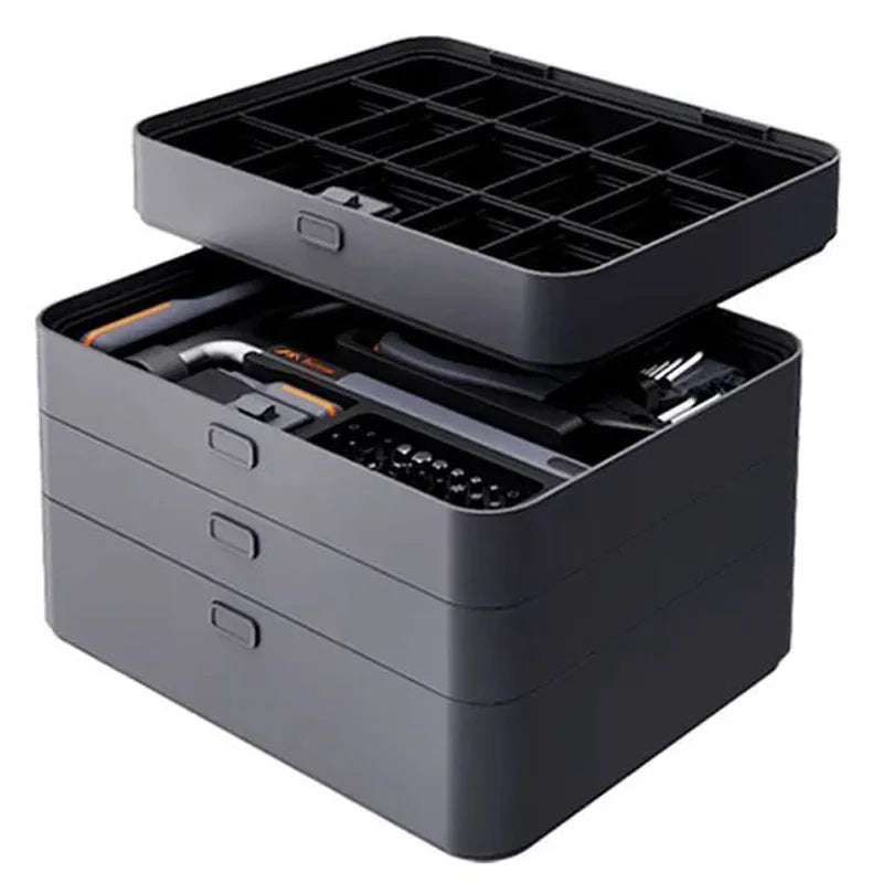 X9-ABCDEFGHI Household Electric Combination Tool Box Layered Free Combination for DIY Hand Tools and Home Repair Tools