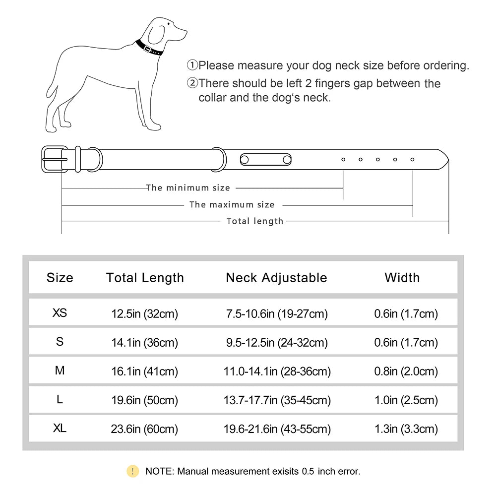 Soft Padded Dog Collar PU Leather Dogs Collars Adjustable For Small Medium Large Dogs Beagle Collar Pitbull Bulldog Chihuahua