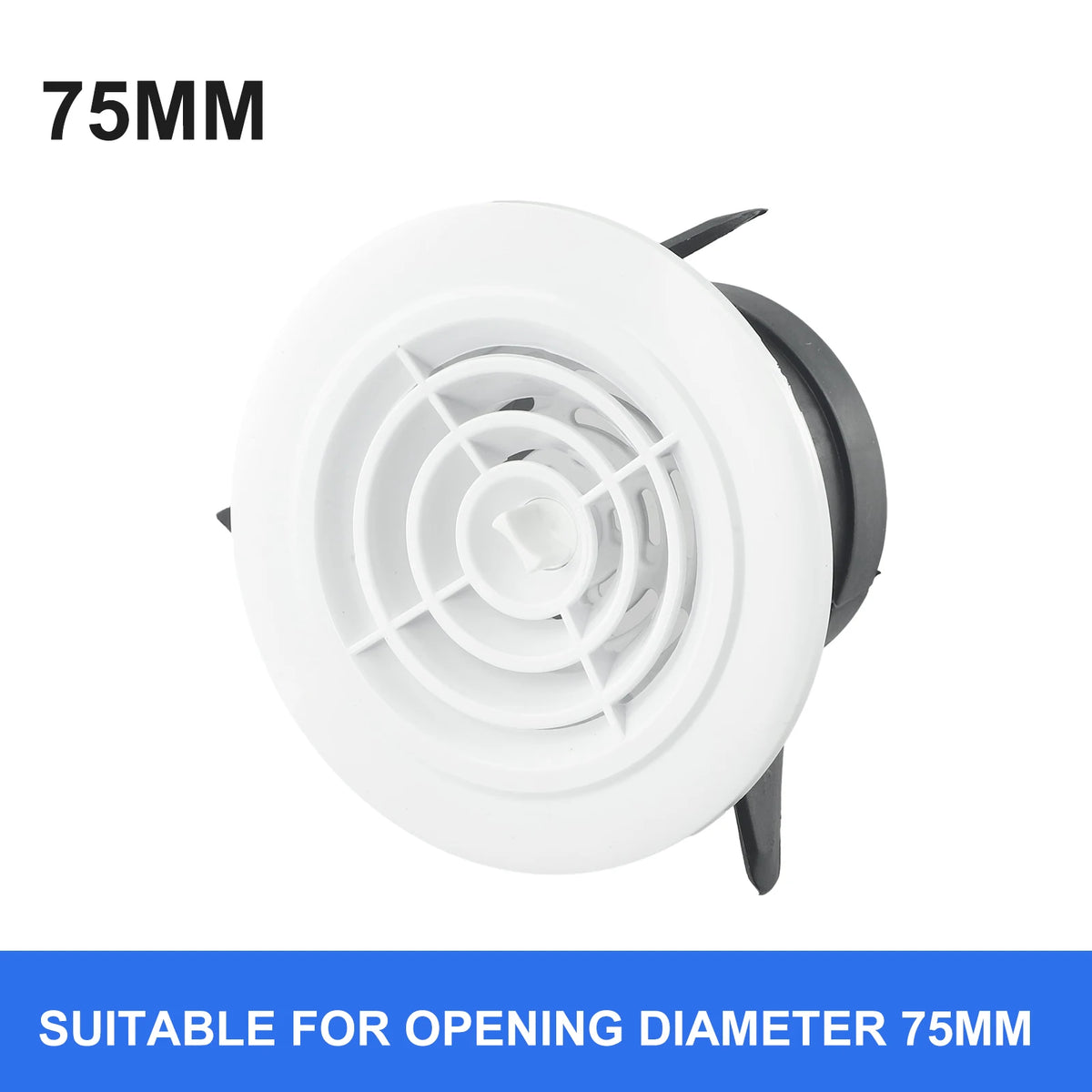 1pc Vent Grill For Hole 75-200mm Round Adjustable Wall Interior Vent Ventilation Grille Cover Exterior Wall Ducting Ventilation