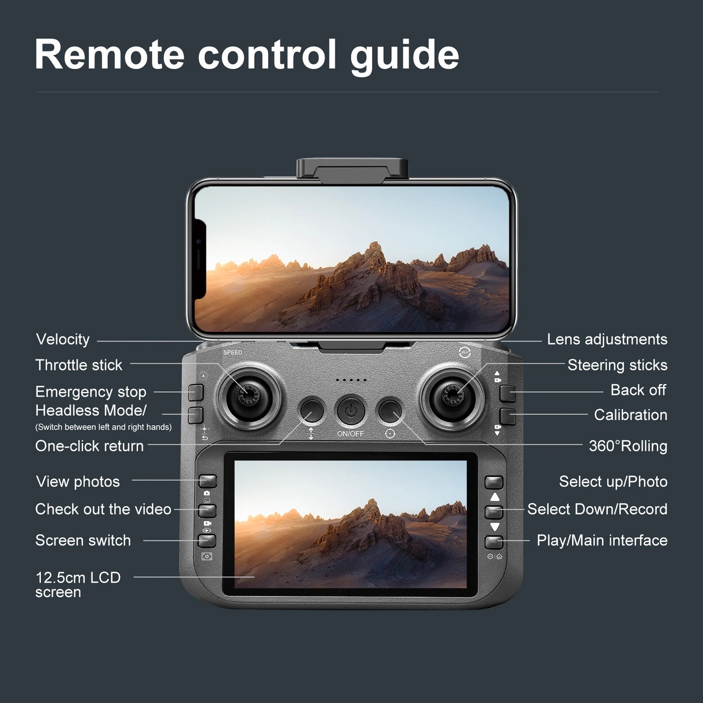 2025New E88 MAX White Drone 8K HD 4.3" Remote Control Headless Mode Helicopter 360 Flip Quadcopter Toys Mini Drone Kid Toy Gifts