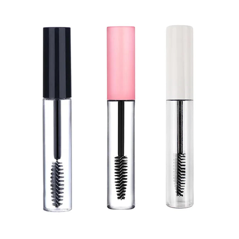 30/50pcs 10ml Empty Eyelashes Mascara Tube Vials Bottle Tool Fashion For Castor Oil DIY Cosmetic Container With White Pink Cap