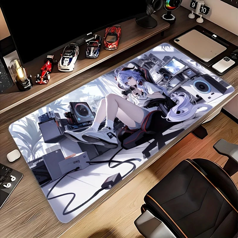 Ganyu Large Gaming Mouse Pad Desk Pad Desktop Mat Surface for Computer Mouse Deco Gaming Desktops Carpet for Mouse Playmat
