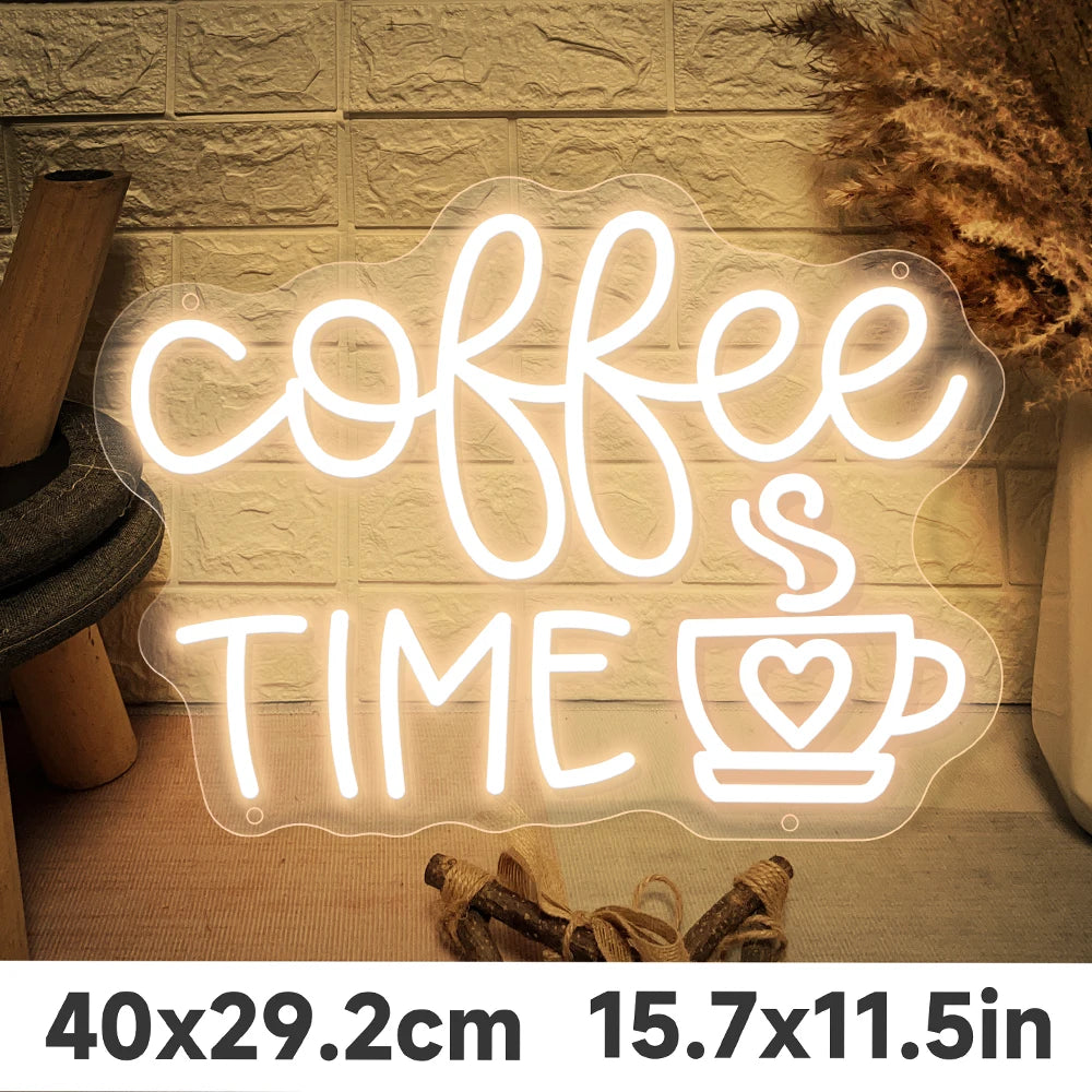 Coffee Neon Led Sign Restaurant Cafe Neon lights USB Coffee Shop Tea Room Decor For Pantry Coffee Cafe Bar Decoration Neon Signs