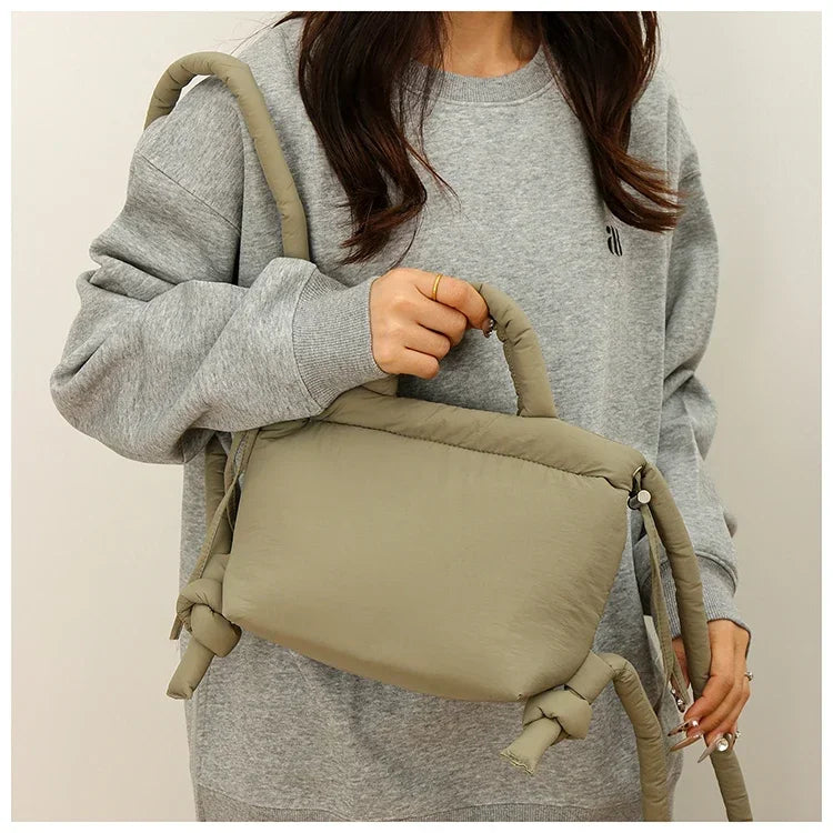 Super Cool Simple Versatile Handbags for Women 2025 Casual Hot Sale Colorful Nylon Small Square Shoulder and Crossbody Bags